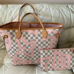 Louis Vuitton Tahitienne bag and pouch MM size
